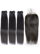 2/3/4 Bundles With 4*4 5*5 Closure Straight Virgin Hair