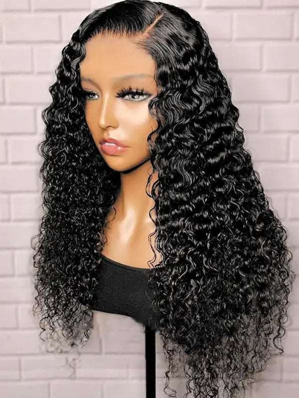 13x4 Lace Frontal Wig 180% Density Water Wave Virgin Human Hair