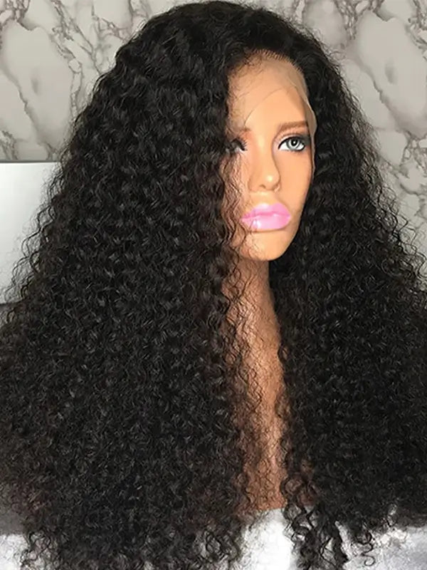 13x4 Lace Frontal Wig 180% Density Kinky Curly Virgin Human Hair