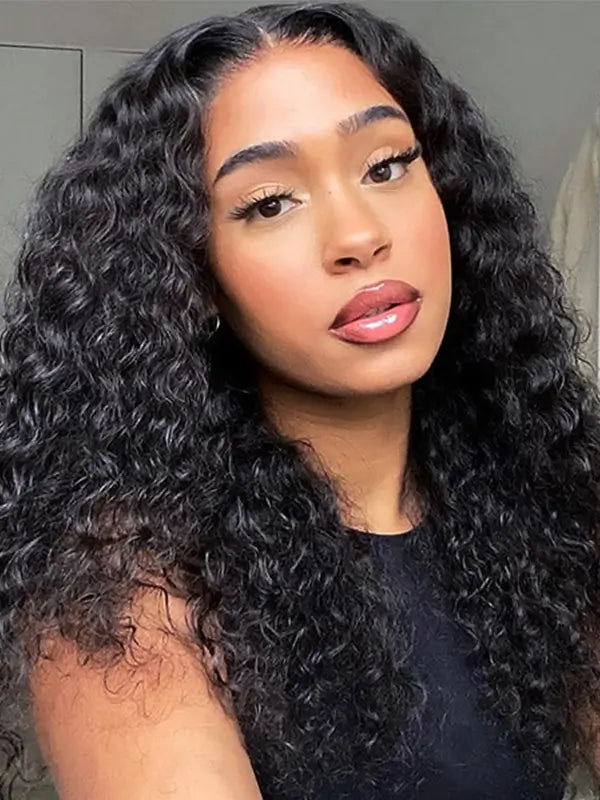 13x4 Lace Frontal Wig 180% Density Water Wave Virgin Human Hair