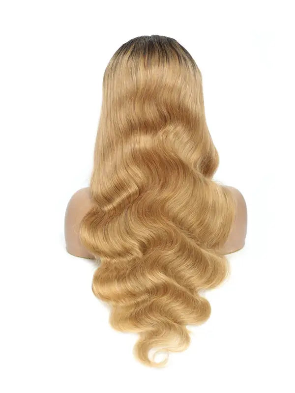 1B/27 Ombre 4x4 13x4 Lace Frontal Wig Body Wave Human Hair