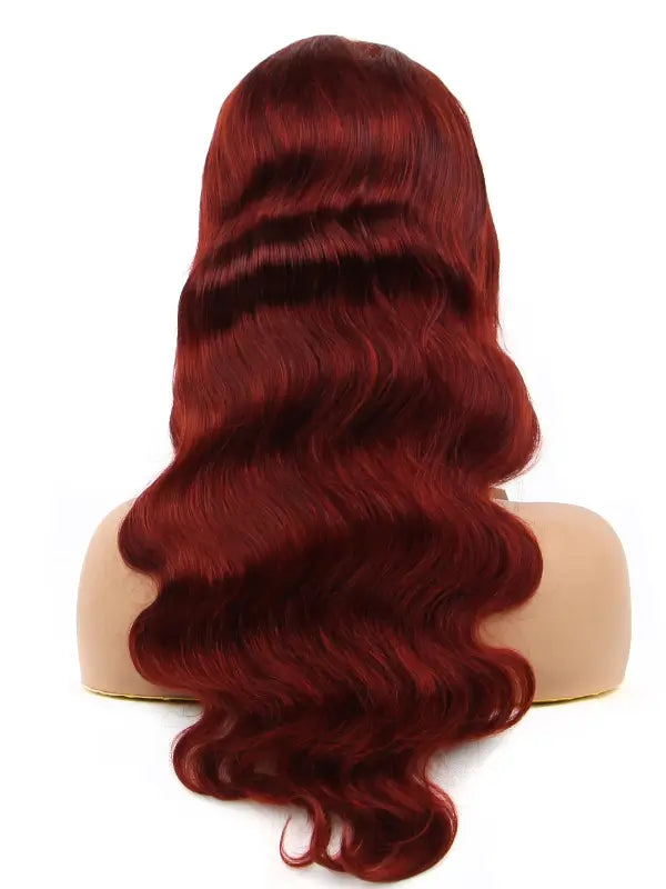 #33 Glueless Reddish 5x5 Lace Closure Colored Wig Body Wave Virgin Human Hair