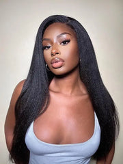 Undetectable HD Lace 5x5 13x4 Kinky Straight Virgin Hair Wig