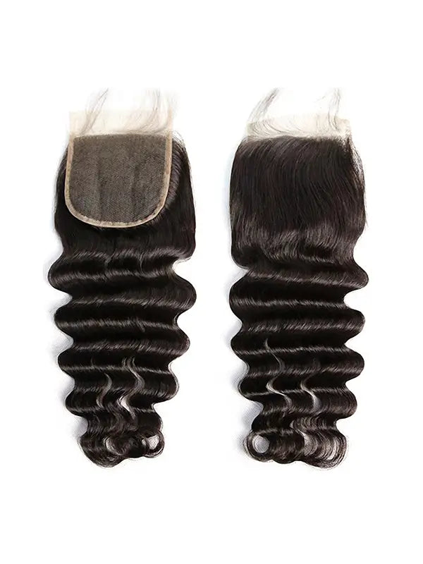 2/3/4 Bundles With 4*4 5*5 Closure Natural Wavy Virgin Hair