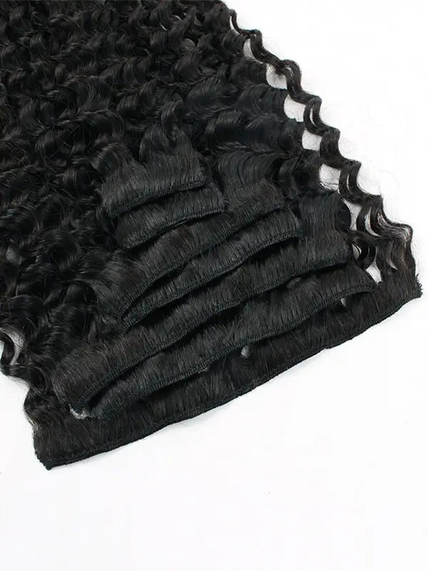 Seamless Clip In Hair Extension Jerry Curly Virgin Human Hair