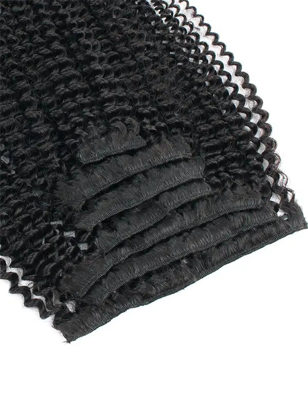 Seamless Clip In Hair Extension Kinky Curly Virgin Human Hair