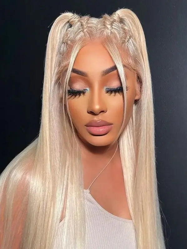 Undetectable HD Full Lace Wig 613 Blonde Straight Virgin Human Hair