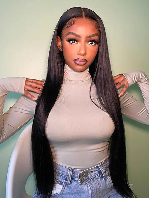 Undetectable HD Full Lace Wig Straight Virgin Human Hair